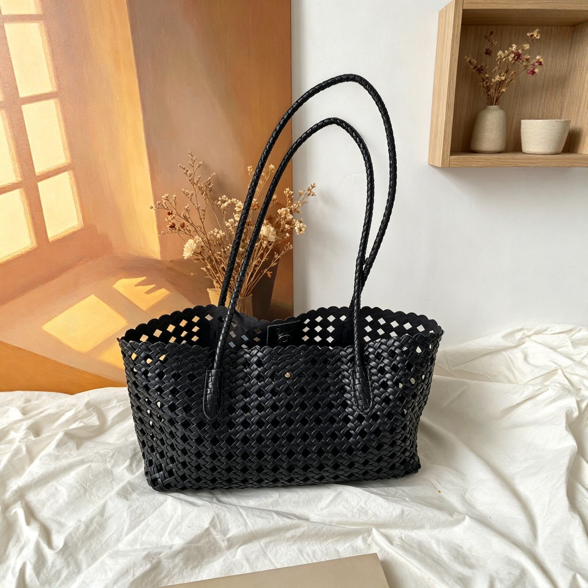 2026 New Diamond Quilted Single Shoulder Tote Bag Women Large Capacity Mother-Child Bag Casual Commute Handheld Bag