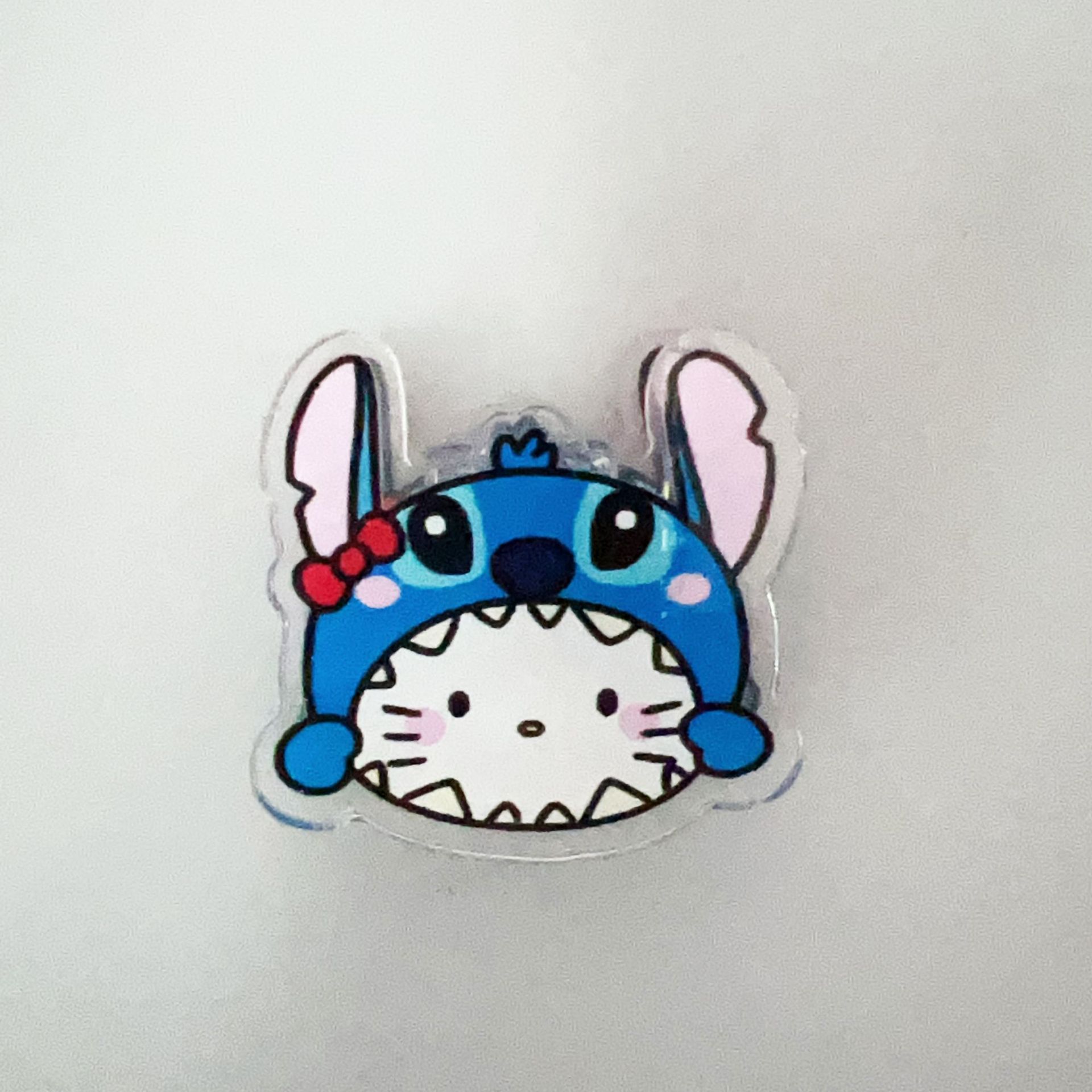 KT Collaboration Cartoon Note Clip Sanrio Cartoon Double-sided Acrylic PP Clip Exam Paper Document Clip