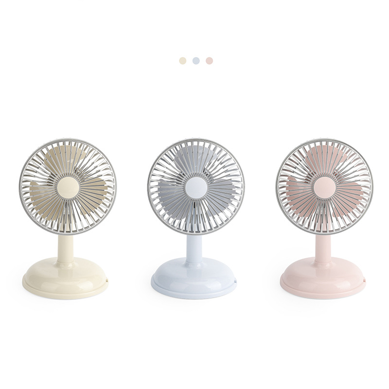 Simple Desktop Charging Fan USB Charging Portable Small Fan Desktop Type Simple Fan with Battery