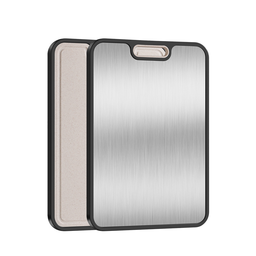 New pure titanium cutting board double-sided usable antibacterial anti-mold hangable cutting board large thickened with handle titanium cutting board
