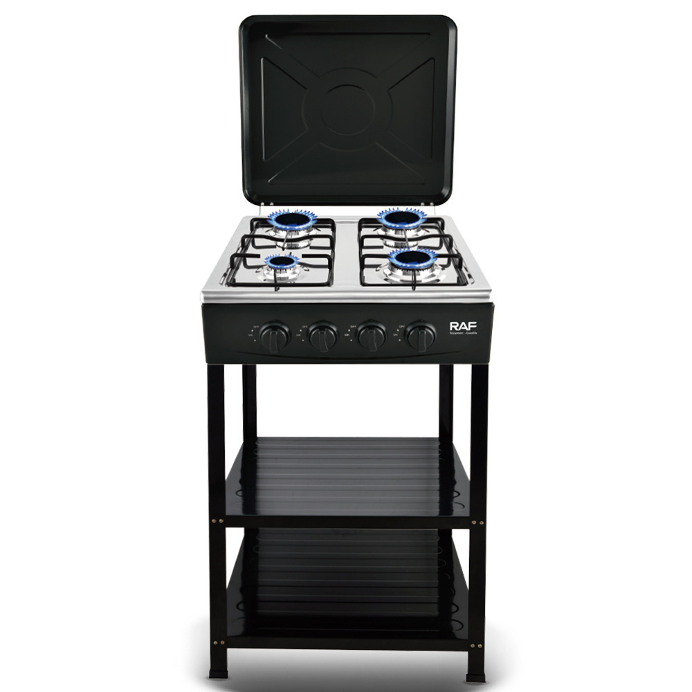 Export European Style Vertical European Separate Stove 4-Burner Natural Gas Stove Gas Cooker with Rack