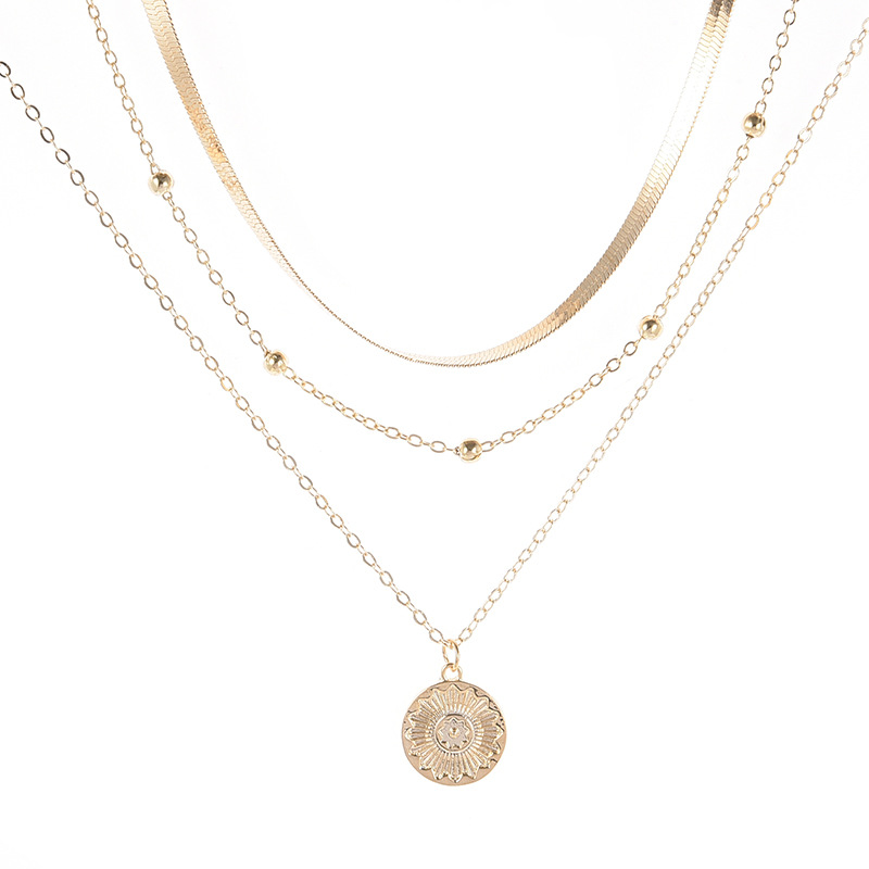 Jewelry Accessory Pearl Heart Pendant Necklace for Women Alloy Layered Collarbone Chain