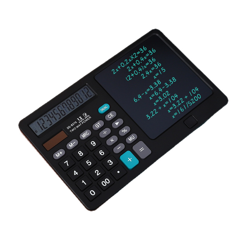 Writing Pad Calculator for Office Accounting Students Special Dual Power Two-in-One Writing Computer