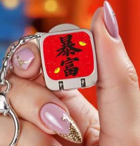 Cute Cartoon Mini Nail Clipper Portable Foldable One-Press Open Keychain