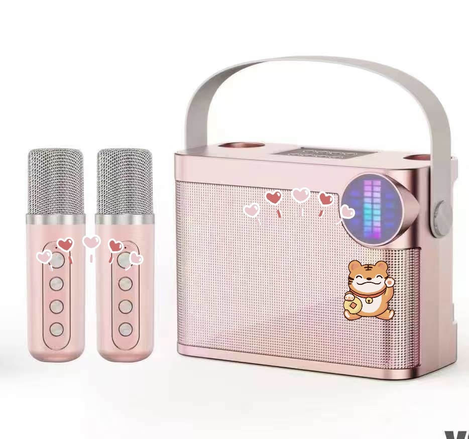 YS210 Handheld K歌 Bluetooth Speaker Phone Wireless Microphone USB Portable KTV Outdoor 203 Bluetooth Speaker