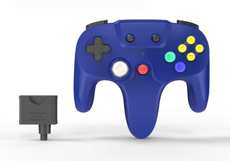 N64 Wireless Gamepad N64 Console Interface Wireless Gamepad Multi-Color 2.4G Wireless Gamepad