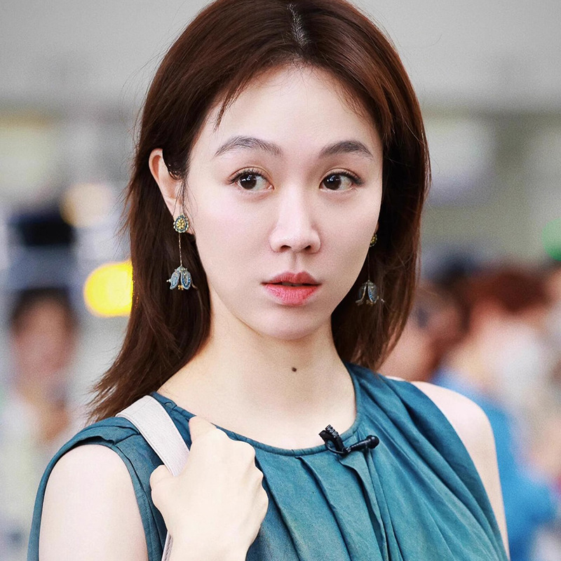 Zhong Restaurant Jiang Yan flower tassel ear studs for women, elegant bohemian niche earrings ear accessories