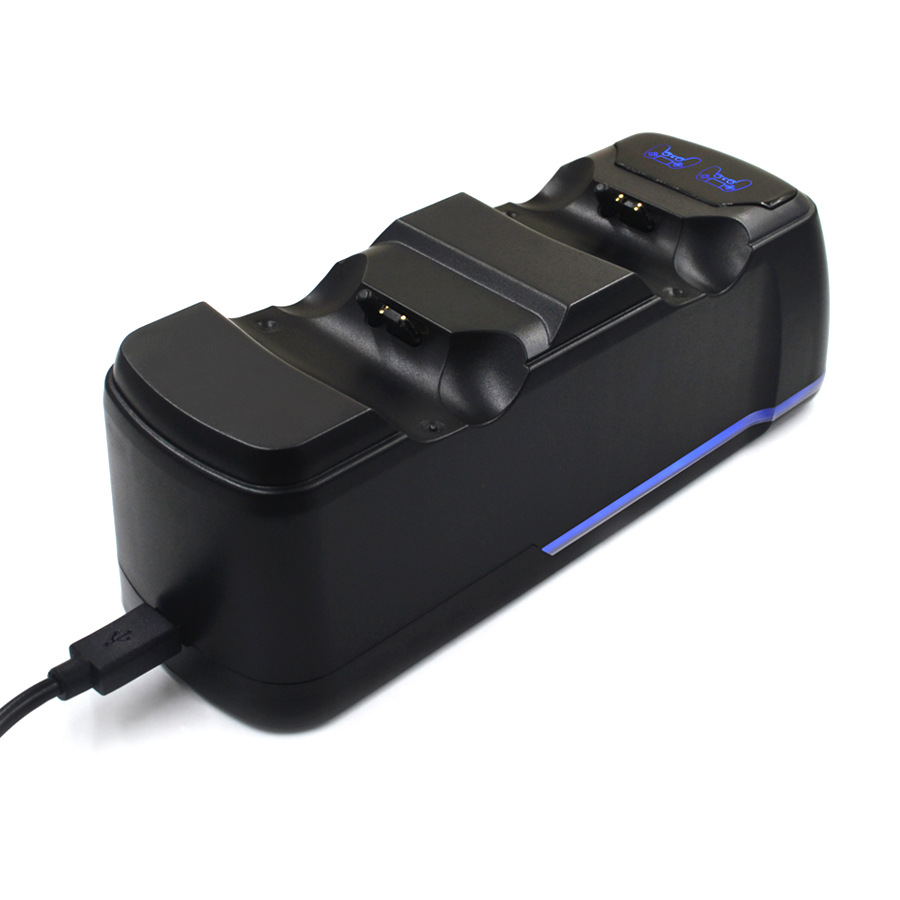 PS4 controller dual charging station with charging indicator ps4 controller blue light dual charger P4 wireless controller