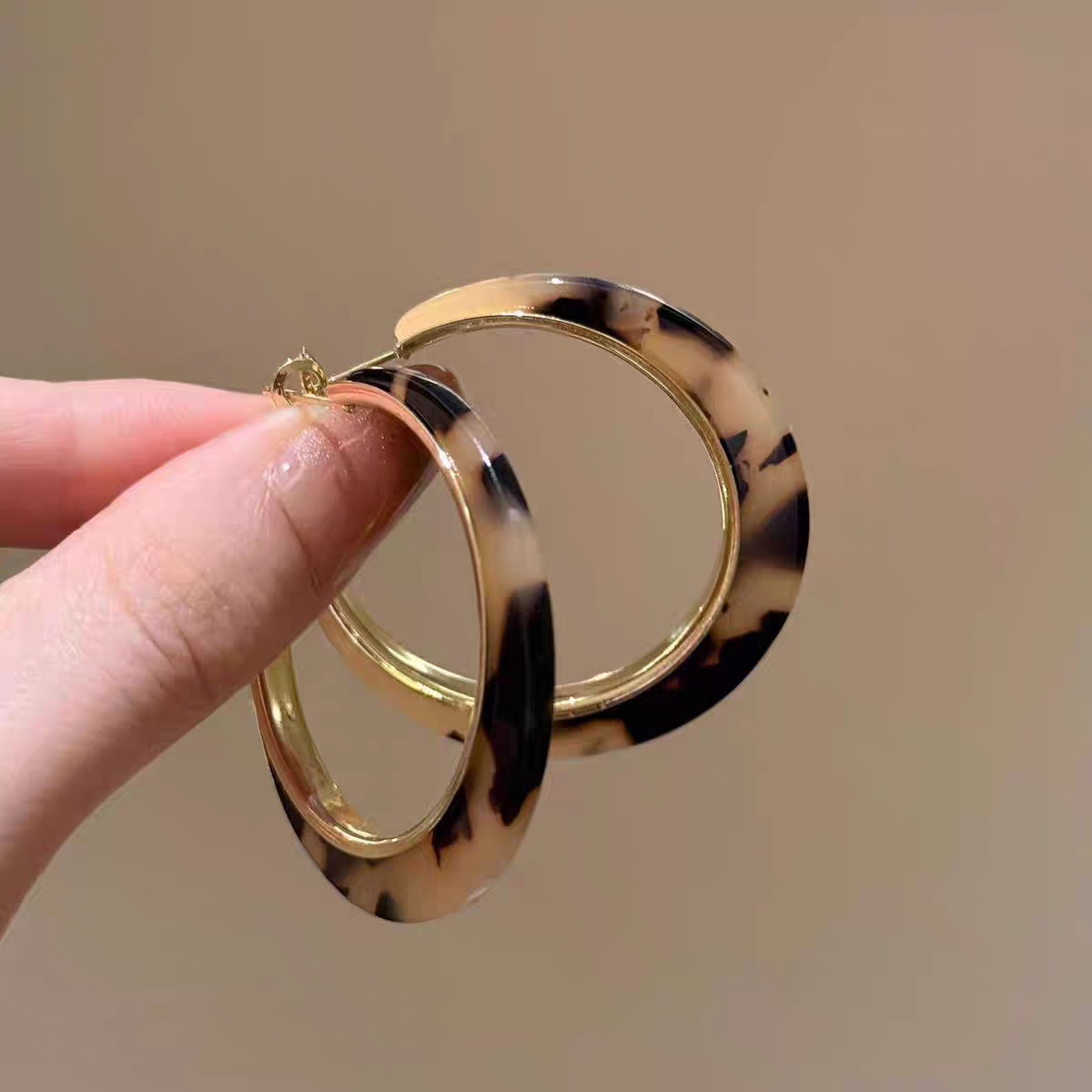 Large Hoop Earrings for Women Stud Earrings Unique Exaggerated Hoop Ear Accessories