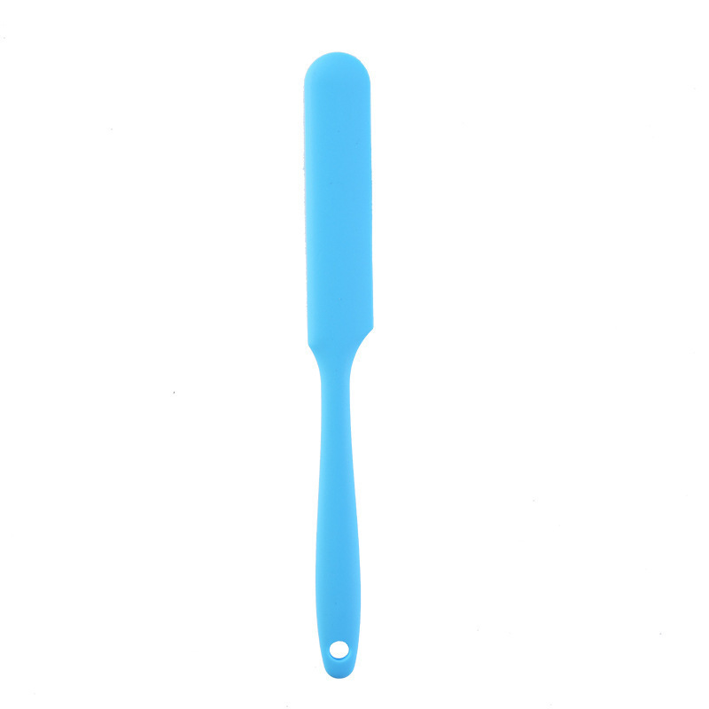 Long silicone spatula, 7 colors available, baking cream tool, food-grade high-temperature resistant, integrated molding