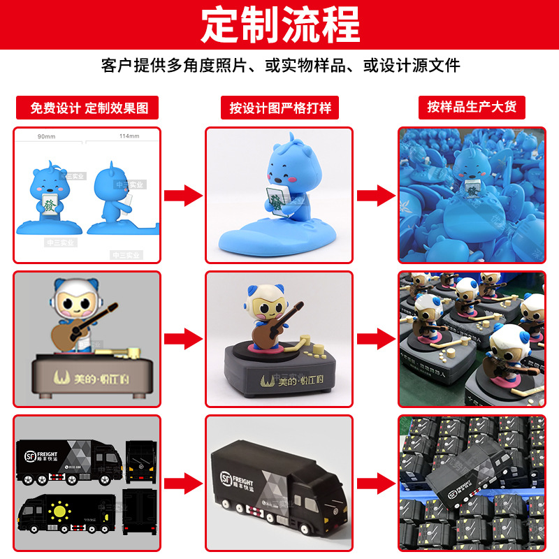 Cartoon Bluetooth speaker custom stereo female design mold PVC soft glue cute sound card smart audio cute pet
