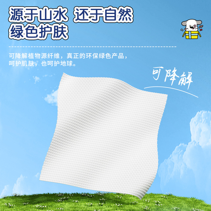 Jianmei Chuangyan Disposable Face Towel Makeup Remover Cleansing Towel Dry and Wet Dual Use Home 5-Pack Face Towel Pearl Pattern