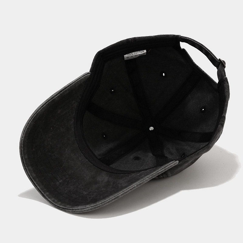 Washed Simple Baseball Cap for Men and Women, Outdoor Duckbill Cap, Simple Cap, Customizable