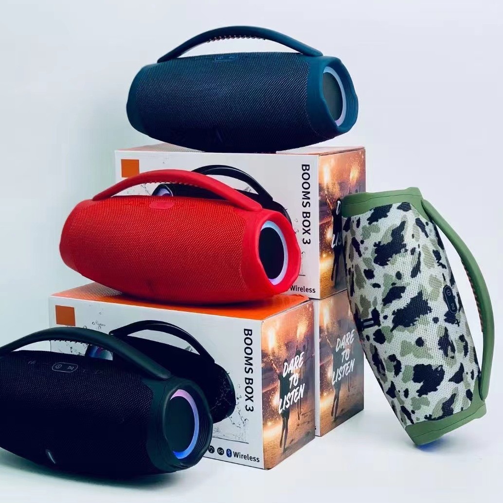LED Big War God 3 Wireless Bluetooth Speaker Outdoor Camping Sports Bluetooth Speaker Portable Big War Drum 3rd Gen Speaker
