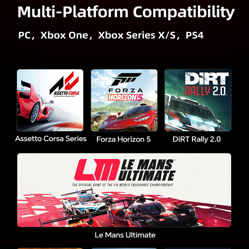 Laisida V10 Ultra Racing Game Steering Wheel Compatible PS4 Switch Game Console Car Simulator
