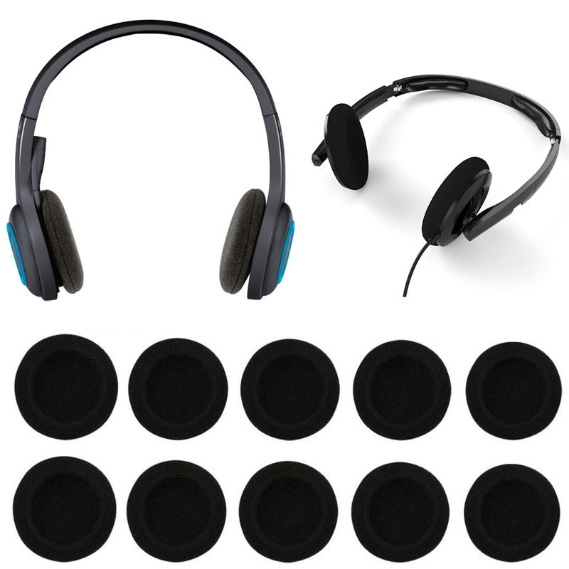 Headphone sponge pads 18 35 45 50 55 60 65 75mm round universal ear pads ear cotton pads dual density