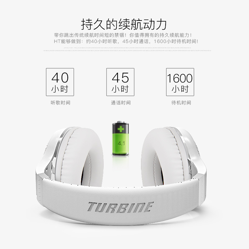 Bluedio HT Bluetooth 5.0 Over-Ear Headphones Wireless Headphones Multi-Functional Stereo Music Bluetooth Headset
