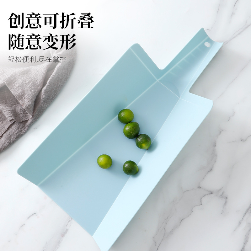 Foldable Plastic Cutting Board for Home Use PP Salad Chopping Board Easy to Clean Kitchen Board