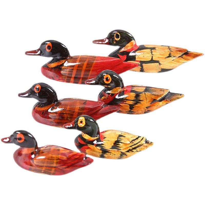 Chopstick rest, Japanese-style wooden mandarin duck chopstick rest, restaurant hotel small duck, cute duck chopstick rest, tableware shelf