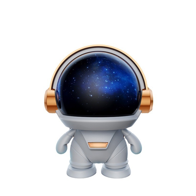New Spaceman Bluetooth Speaker Desktop Student Colorful Light Subwoofer Outdoor Small Speaker Gift Portable