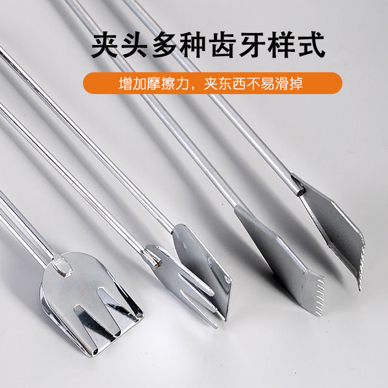 Charcoal BBQ Tongs Charcoal Clips BBQ Tongs Carbon Clips Multi-Function Food Clips Charcoal Fire Tongs Special Tool