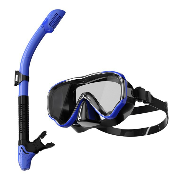 New diving mask snorkel full dry anti-fog set snorkeling mask mouthpiece silicone diving mask