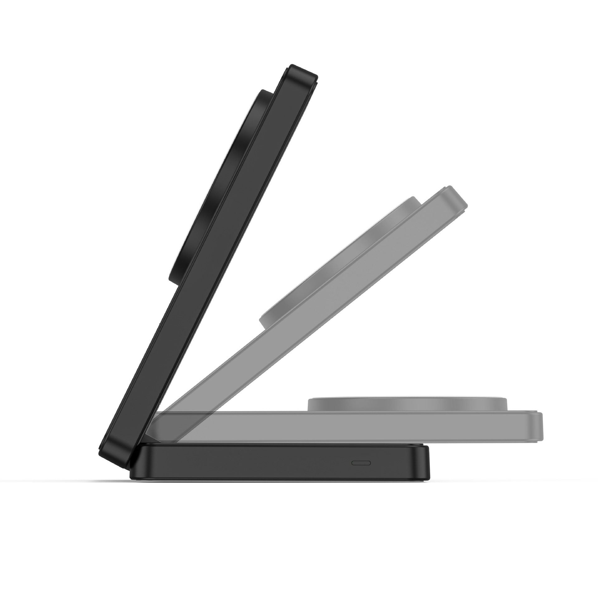 Qi2 certified magnetic wireless charger 15W foldable charging stand compatible with all Apple series fast charging Qi2 certified