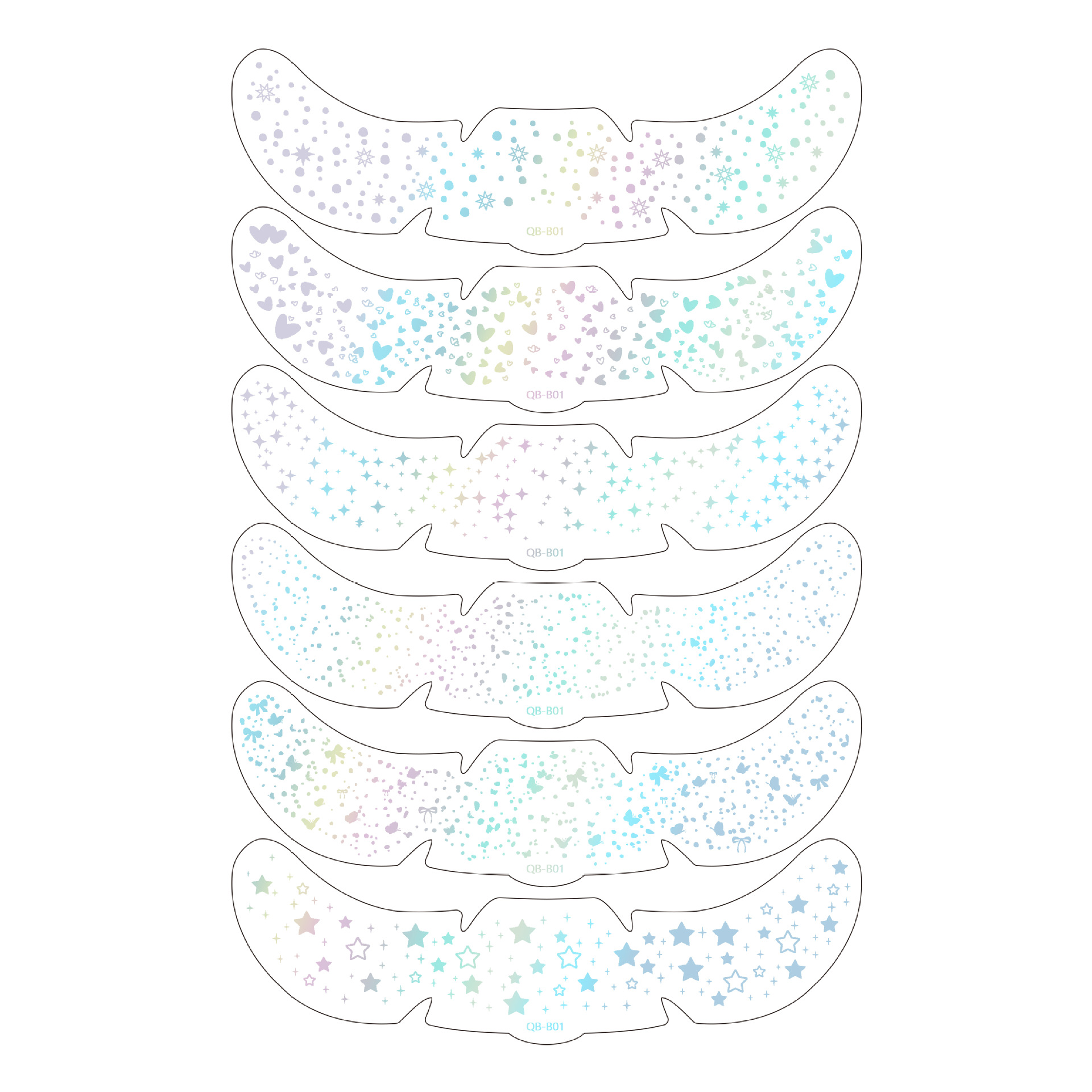 Gold Foil Eyeshadow Sticker Silver Foil Freckle Eyeshadow Sticker Party Makeup Flash Eye Sticker Tattoo Sticker Paper