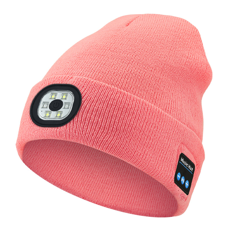 Rechargeable six-light light-up Bluetooth hat outdoor night running work holiday party LED light-up hat
