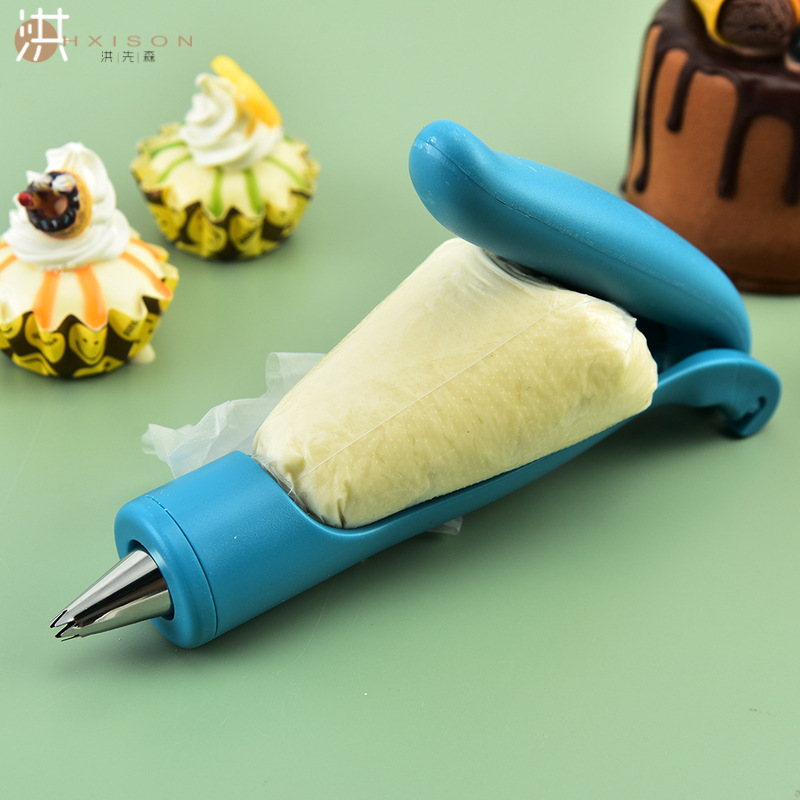 New squeeze cream piping gun set, piping aid, including piping tips, cream bag, baking tool, piping pen