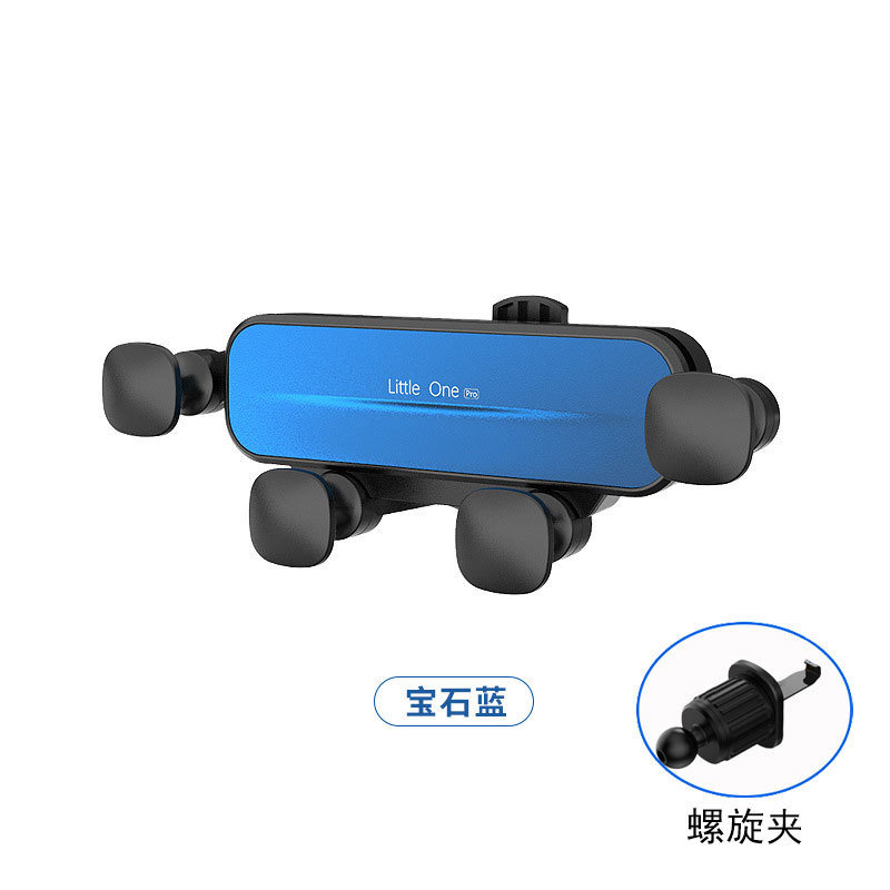 Car Phone Holder Metal Gravity Air Vent Silent Car Universal Snap-On Cartoon Phone Holder