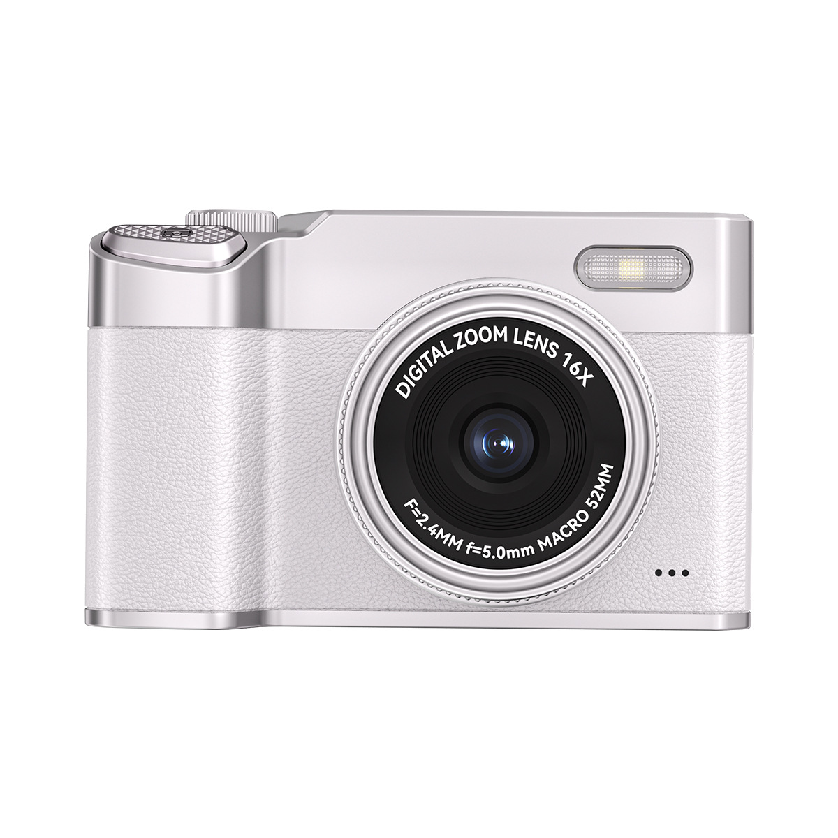 Lightweight Portable 48MP Front and Rear Dual Camera 16x Zoom HD Video Pocket Flashlight Camera