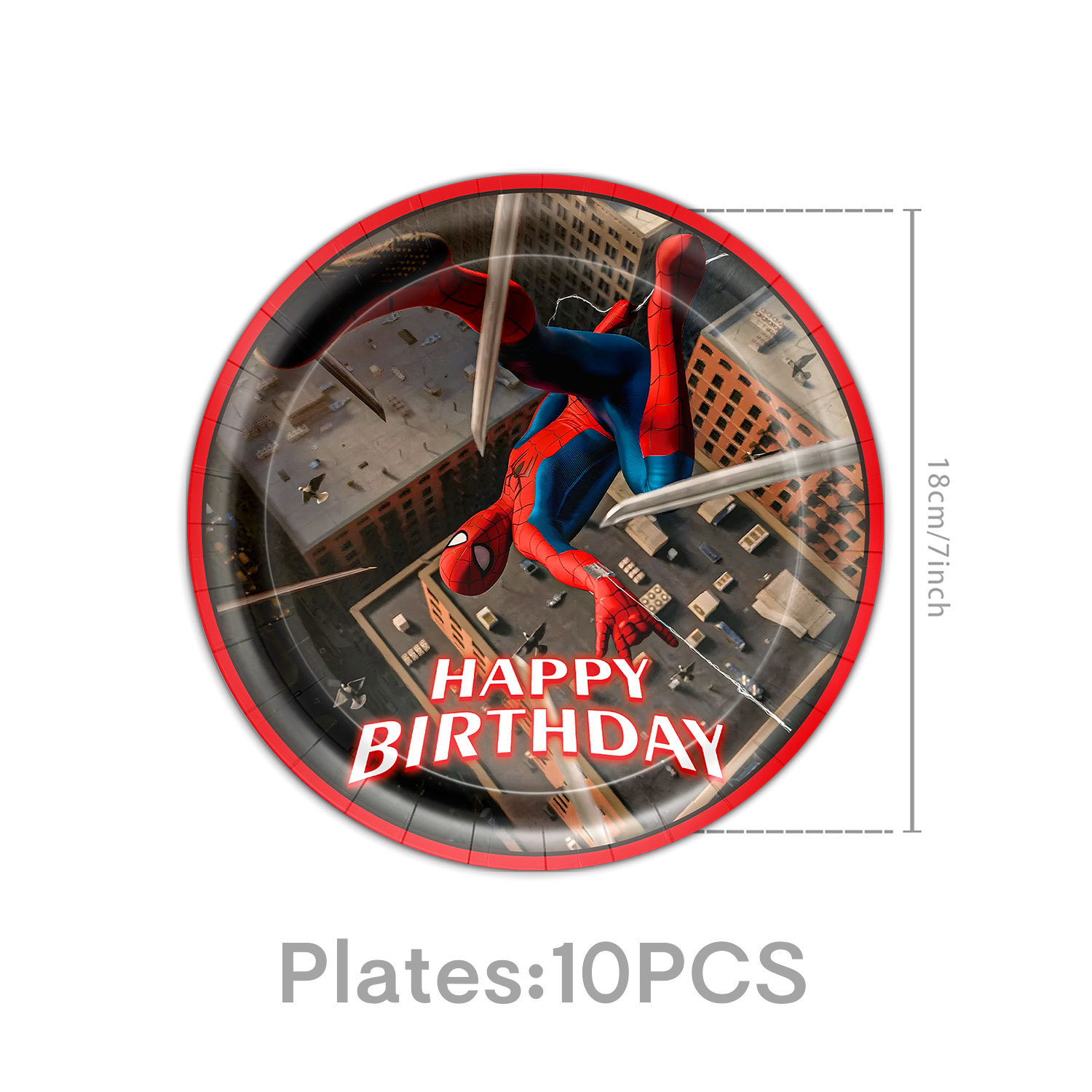 New Hero Spider-Man Theme Boy Birthday Party Tableware Paper Plate Paper Cup Napkin Tablecloth