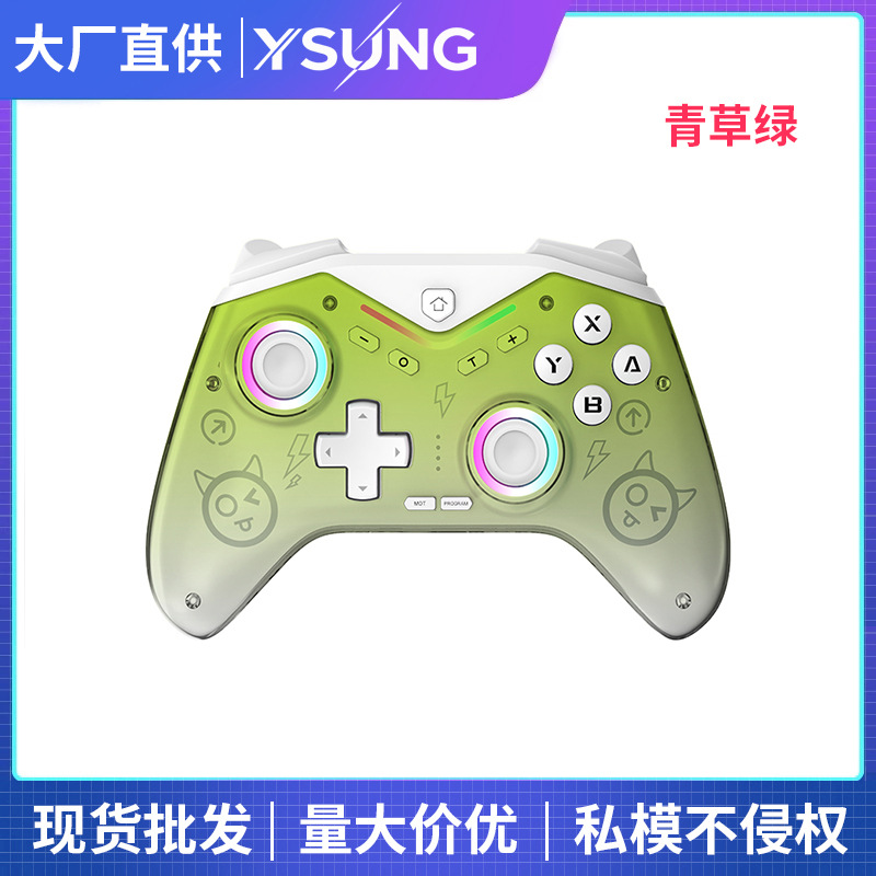 Switch Controller Black Myth Wukong NS Dual Hall Joystick RGB Light Vibration Six-Axis Macro Programming Private Mold