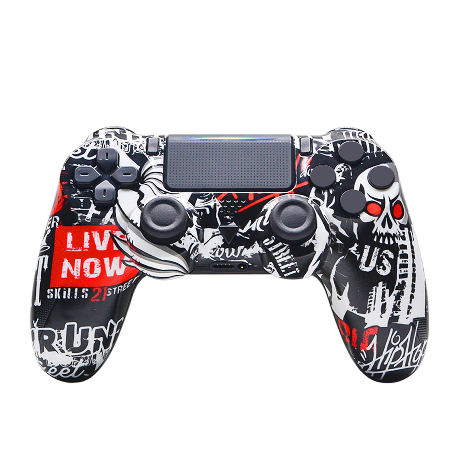 Original private mold p4 controller water transfer pattern wireless bluetooth controller vibration multifunctional P4 game controller