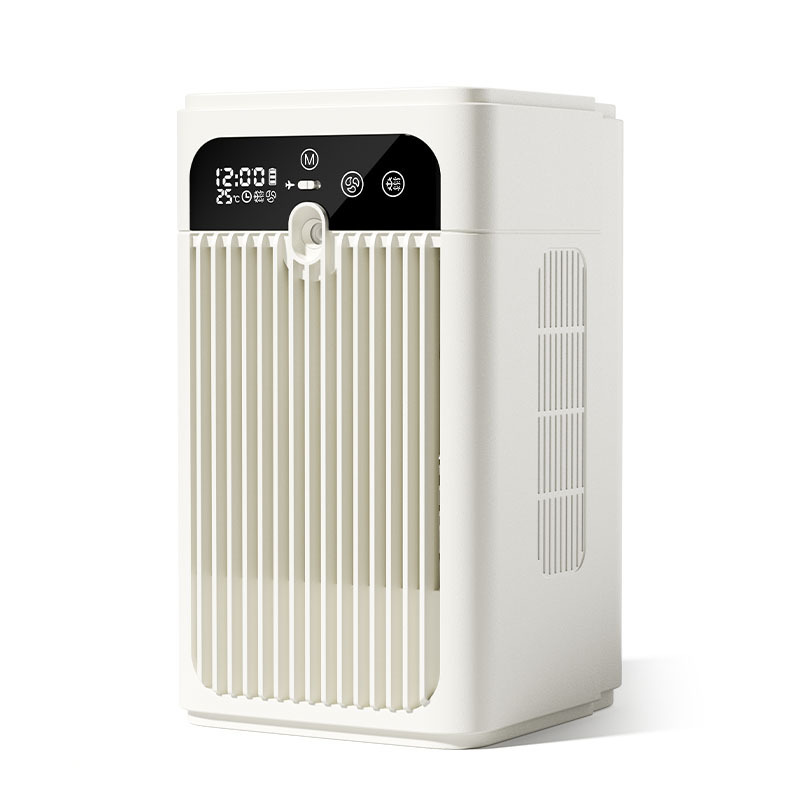 Smart cooler USB small electric fan mini air conditioner fan desktop silent spray mobile cooling