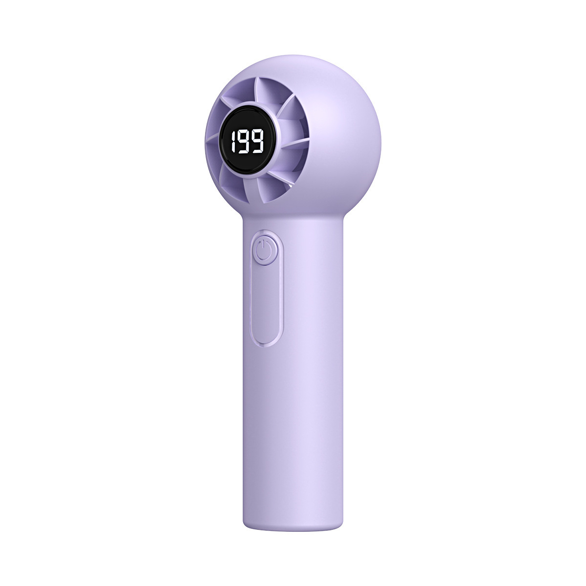 2026 New T237 High-Speed Handheld Fan USB Charging Mini Strong Wind Digital Display Portable Violent Fan