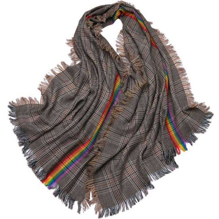 Inner Mongolia pure wool British plaid women's scarf houndstooth shawl autumn and winter neck warmer