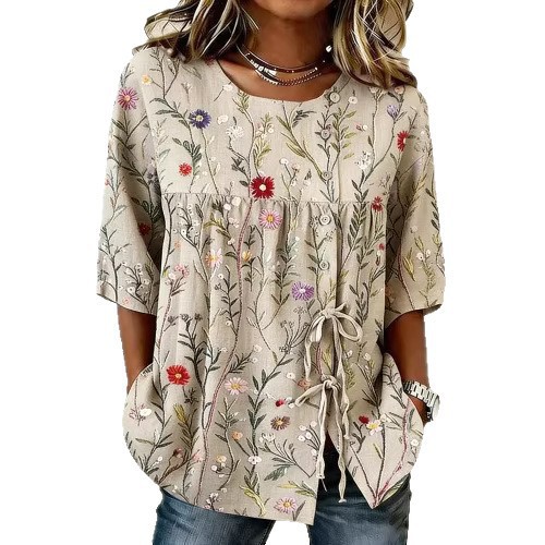 Women's Long Sleeve Shirt Printed Top Long Sleeve Women's Shirt Women's Long Sleeve Shirt Tie Shirt