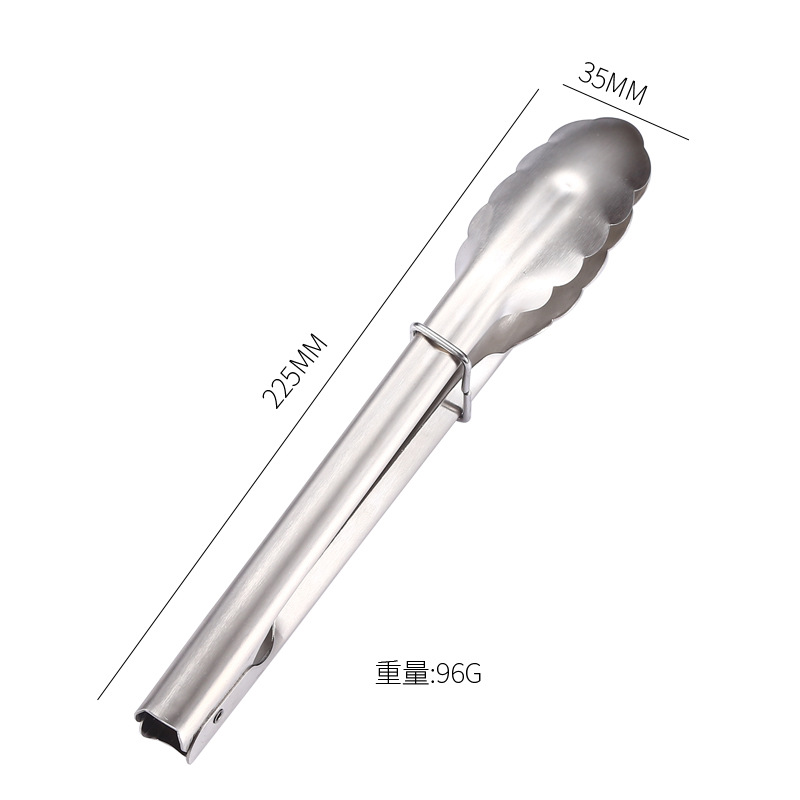 304 stainless steel food clip 9 inch with lock clip steak clip barbecue clip bread clip baking supplies