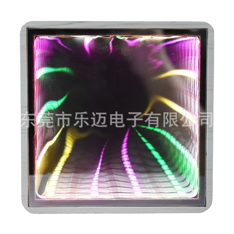 New Gift Wireless Bluetooth Light Atmosphere Lamp Desktop Speaker Colorful Subwoofer Audio Wooden Box