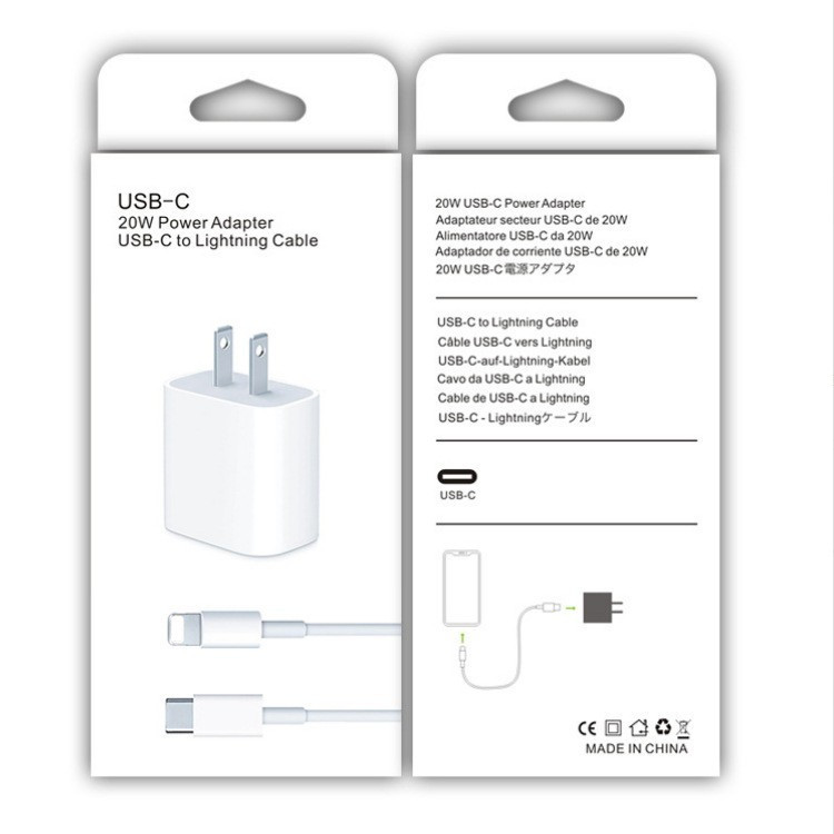 PD20W fast charger US for Apple 6s/7/8/XR/13 phone EU charger iPhone14 UK
