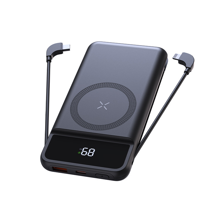 Magnetic Wireless Power Bank Magsafe Multi-Function Cable Plug 10000mah Mobile Power Charger