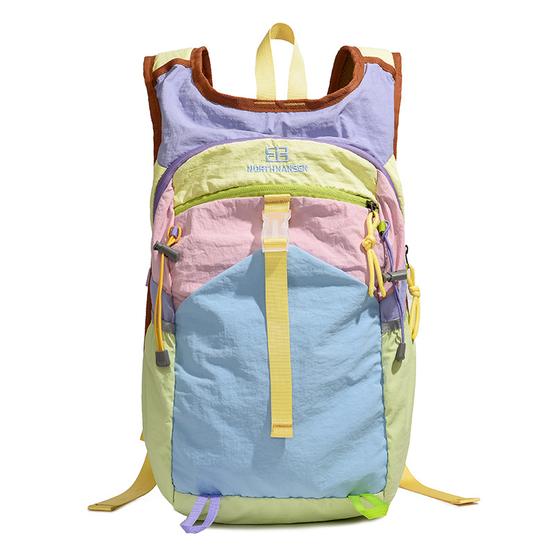 Casual lightweight large capacity double-shoulder bag outdoor nylon sports backpack new letter travel backpack