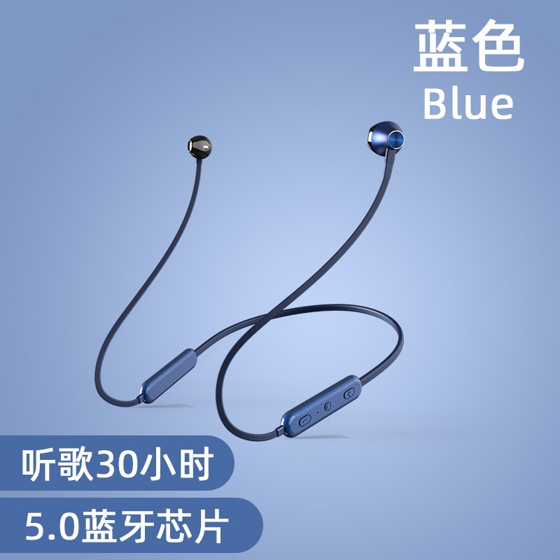 Soai X8 Wireless Bluetooth Earphones Running In-ear Waterproof Sports Neckband Neck Hanging In-ear Listening