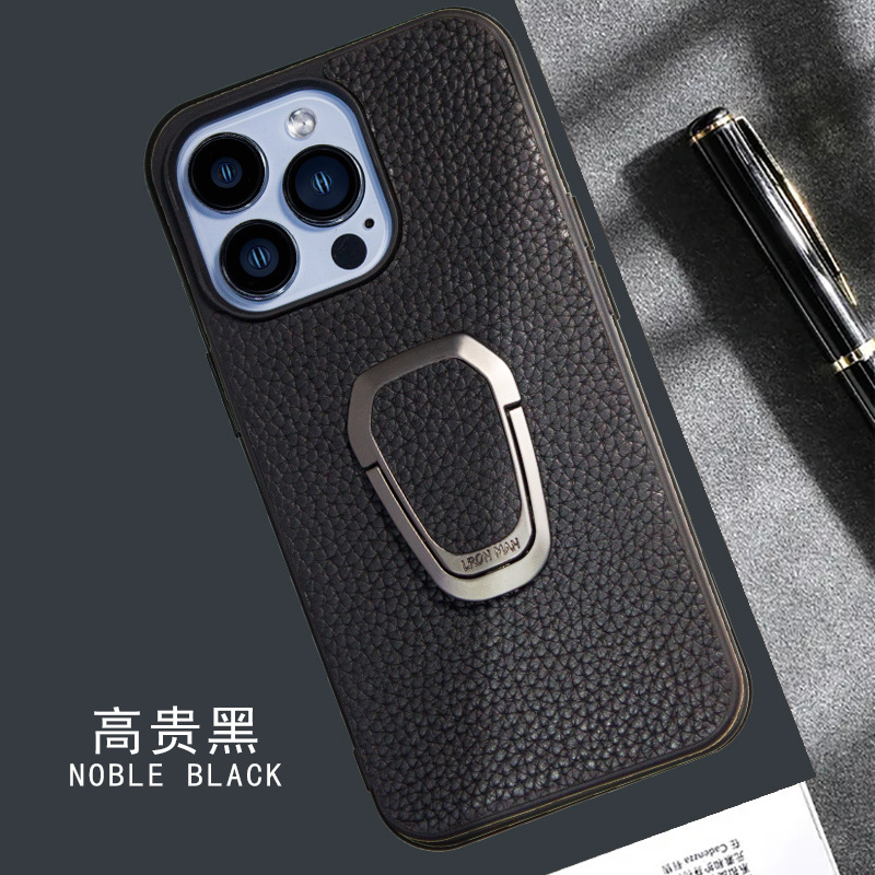 Applicable iPhone 14 Pro Max Hermes pebble grain cowhide 13/12 Pro phone case 14 protective case