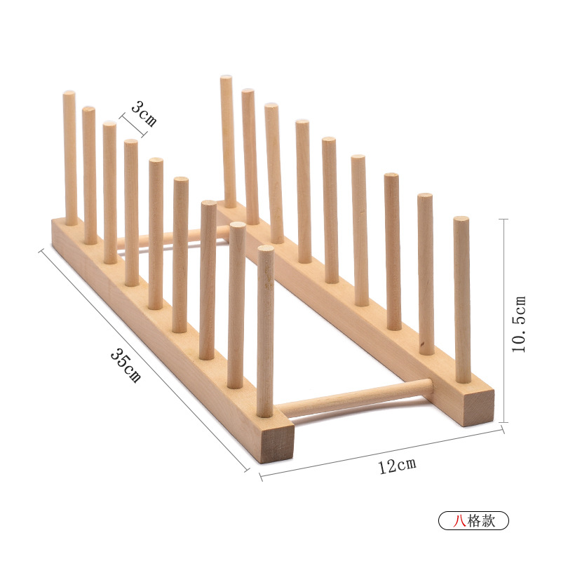 Wooden drying rack, kitchen dish rack, cup rack, commercial tea cake display storage rack, customizable