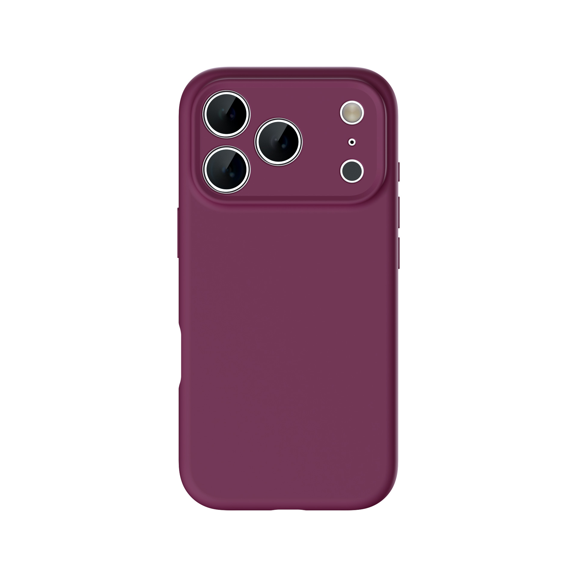 Silicone case for iPhone 17 with large hole anti-fall, full coverage protective case for iPhone 16 Pro Max, simple