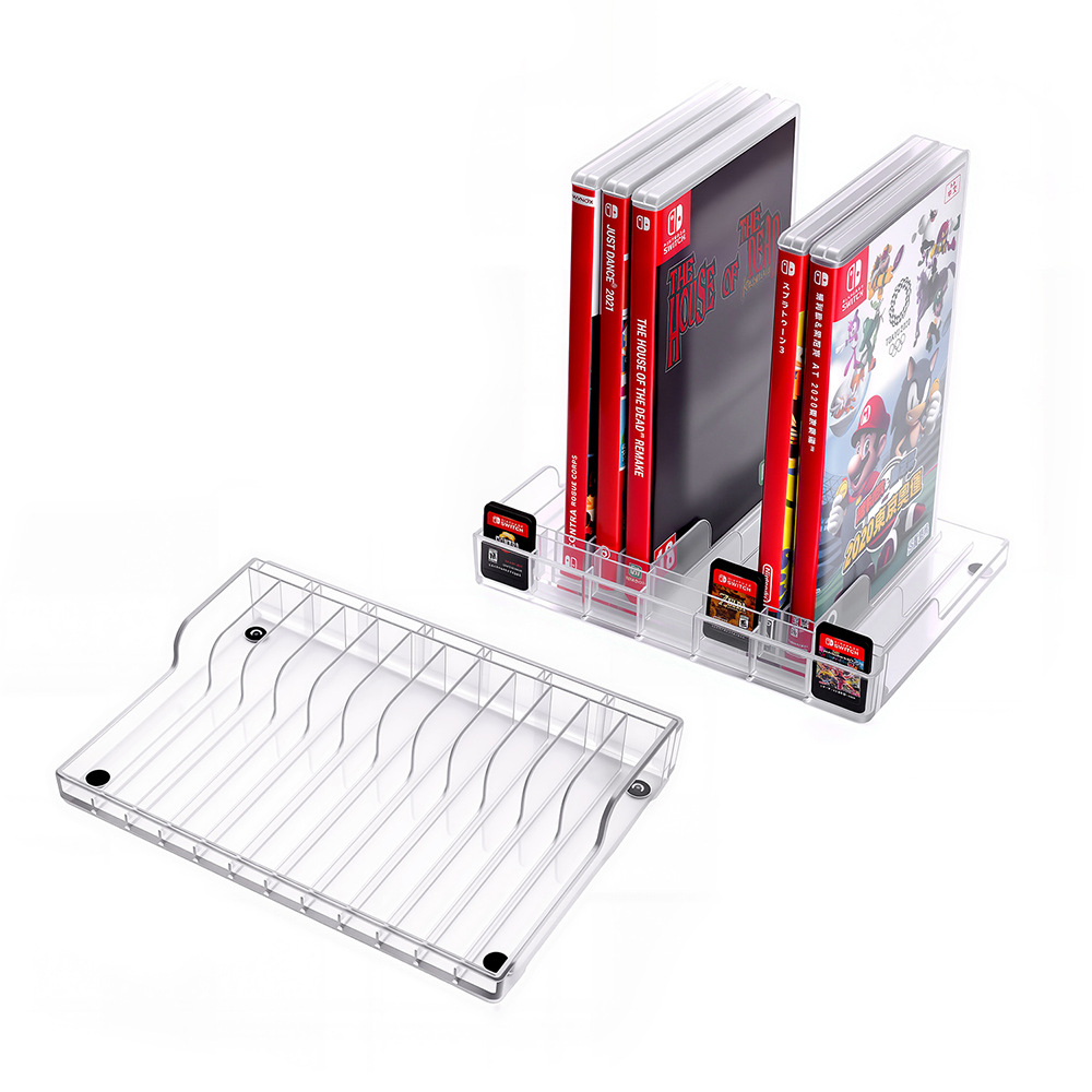 DOBE Original Compatible with Switch/Switch 2 2-in-1 Game Card Storage Tray with 12PCS Game Cards