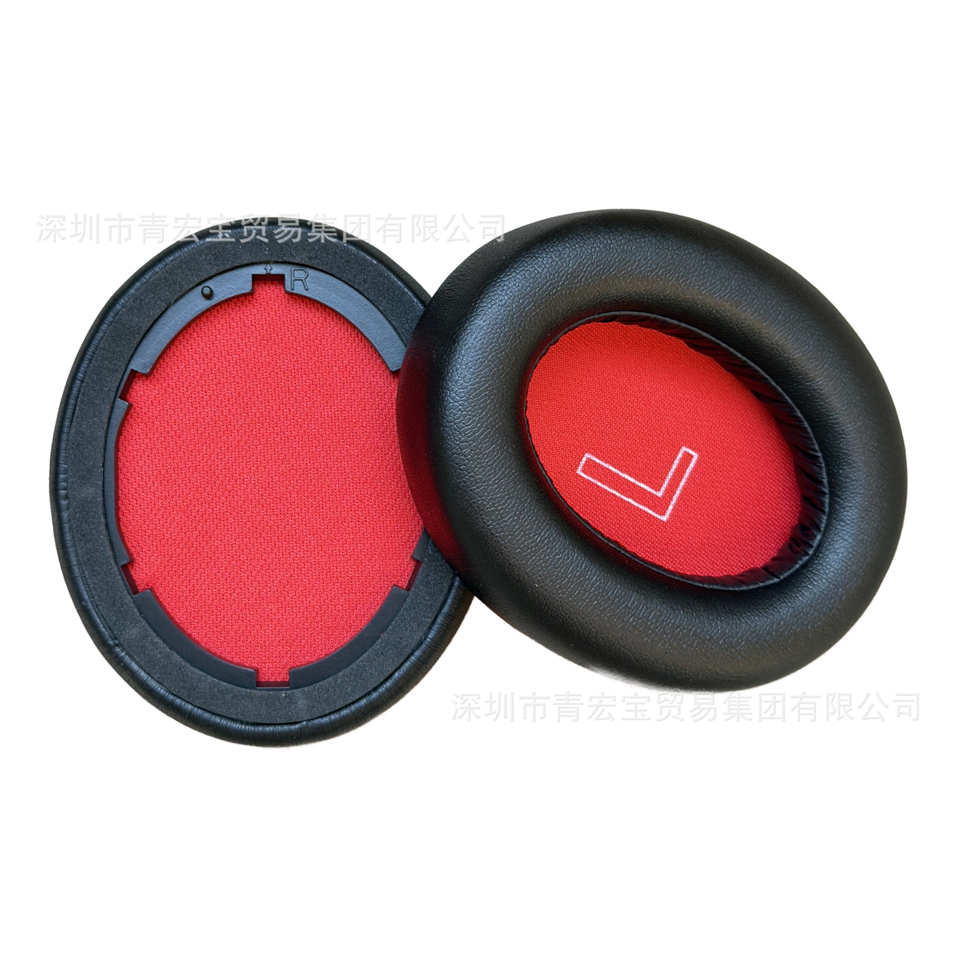Q10黑色红网蛋白皮耳机套【单个】